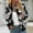 Black, variant on WILLBEST Fur Coats for Women Women Winter Coats Womens Casual Daily Jackets Lightweight Zip Up Casual Jacket Floral Print Coat Stand Collar Short Sports Outwear Zipper Tops