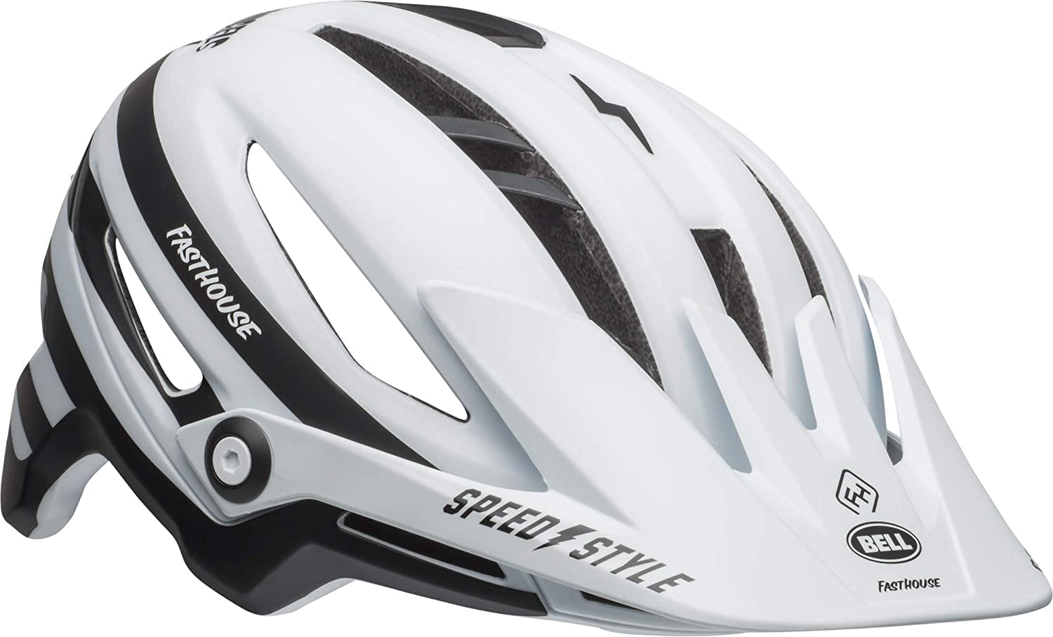 BELL Sixer MIPS Adult Mountain Bike Helmet Fasthouse Stripes Matte White/Black (2023) Large (58-62 cm)