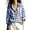 Blue, variant on Women's Gingham Plaid Blouses Collared Long Sleeve Button Down Shirts office Casual Loose Tunic Shirts Vintage Y2K Street Tops Pink