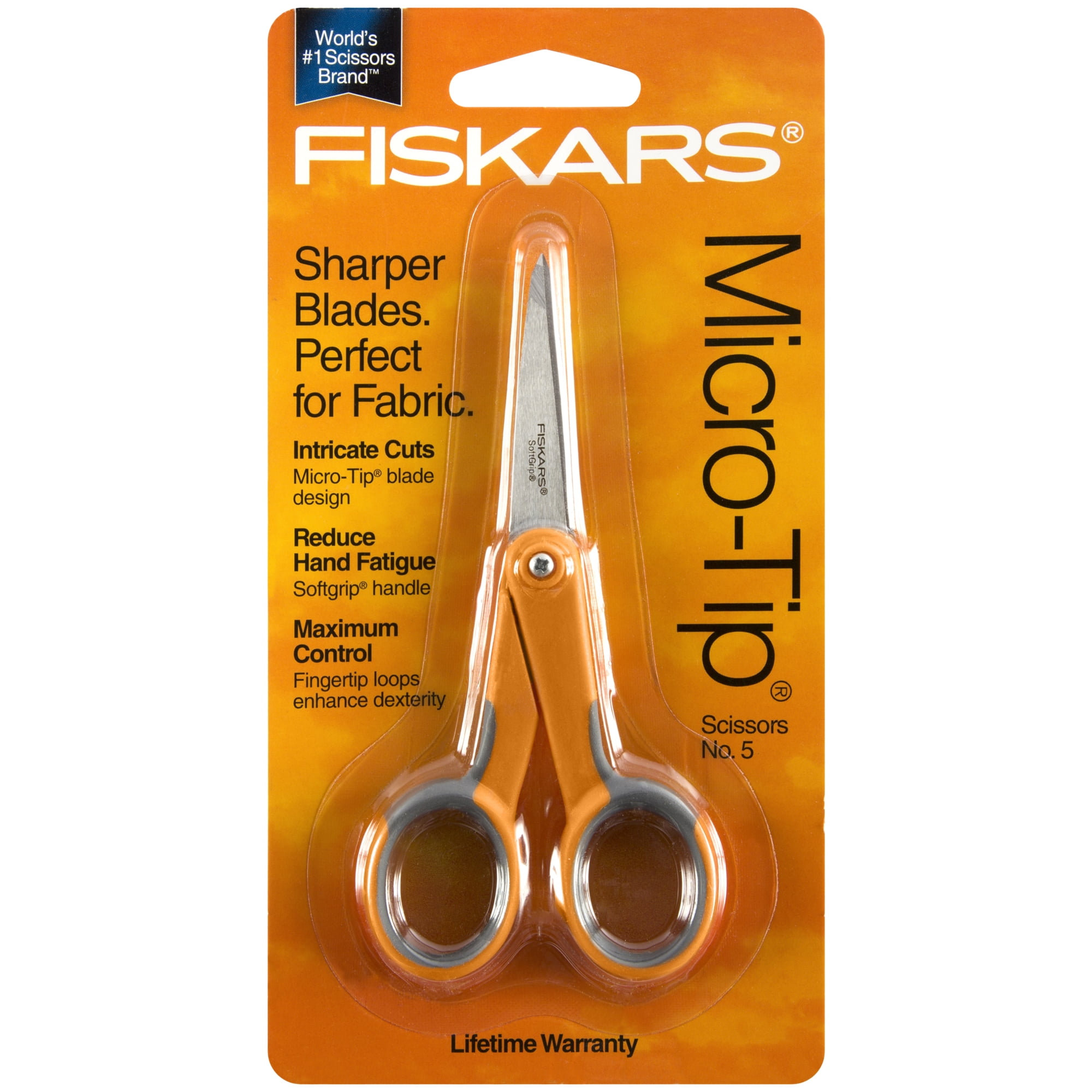 Micro-Tip Scissors 5 Inch Orange 1 