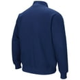 thumbnail image 3 of Men's Colosseum Navy Illinois Fighting Illini Big & Tall Tortugas Logo Quarter-Zip Sweatshirt, 3 of 3