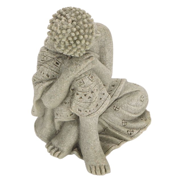 Estatua De Buda Meditando, Material De Resina Sintética, Estatuilla Zen Espiritual Y Tranquila Para Decoración Del Hogar