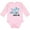 AD-Pink, variant on My Uncle Loves Me with Cute Sharks Boys or Girls Long Sleeve Baby Bodysuit