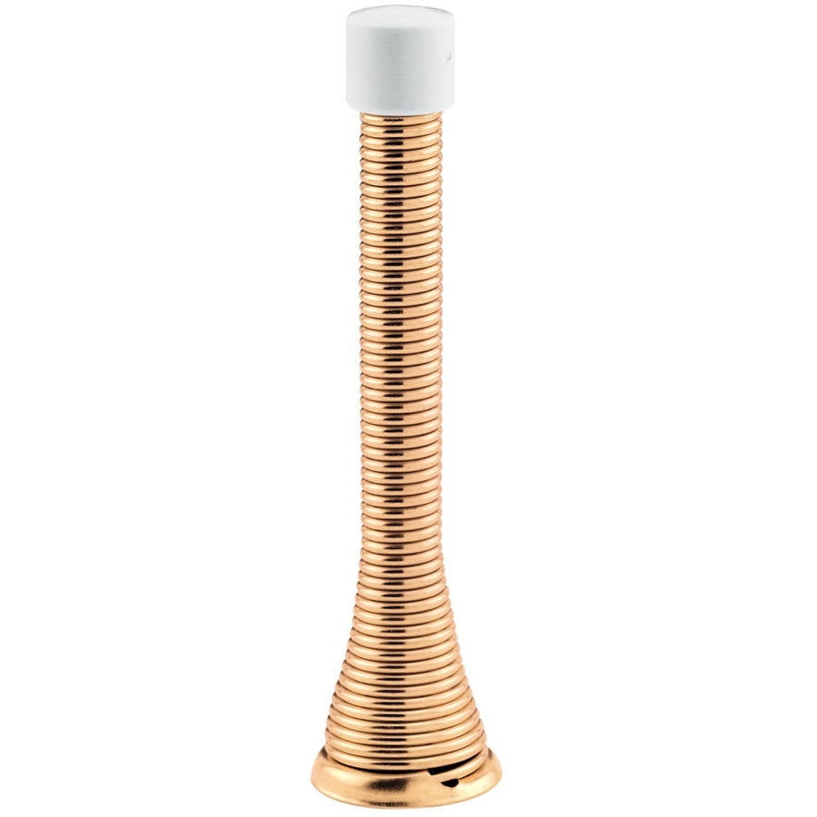 Prime Line Mp9158 Door Stop 4 Reach Spring Steel Brass Plated