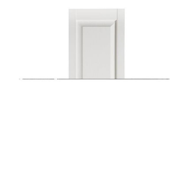 Premier Panneau Surélevé Extérieur Volets Décoratifs, Blanc - 15 x 47 Po.