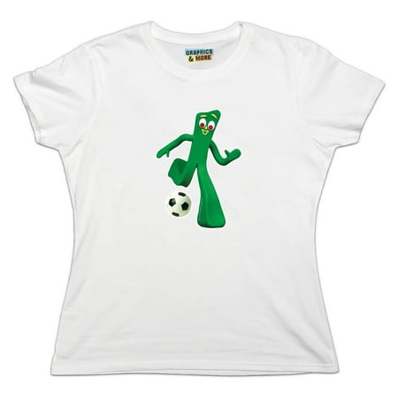 Sporty Gumby Soccer Ball Player Clay Art Women's Novelty (The Best Woman Soccer Player)