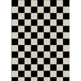 thumbnail image 2 of WIPONKEN 8'x10' Large Checkered Easy Jute Area Rugs for Living Room, Washable Outdoor Patio Rugs Indoor Carpet for Farmhouse Neutral Geometric Non Slip, Black Checkered, 2 of 6