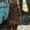 Brown, variant on Women's Floral Mini Dress V Neck Long Sleeve Ruffle Hem A Line Vintage Boho Western Dress for Women Summer Fall Daily Party Wear Navy M