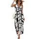 thumbnail image 1 of Abstract Geometrical Vestido Sin Mangas Para Mujer, Traje De, Ropa De Cumpleaños, Verano, 1 of 5