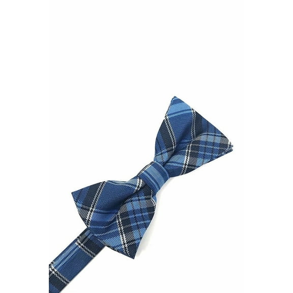 Blue Madison Plaid Bow Tie