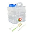 thumbnail image 3 of Contenedor de agua con tapa y asa de 10 l de capacidad con amplia abertura de llenado, dispensador de bebidas, jarra de almacenamiento de agua para Azul, 3 of 8