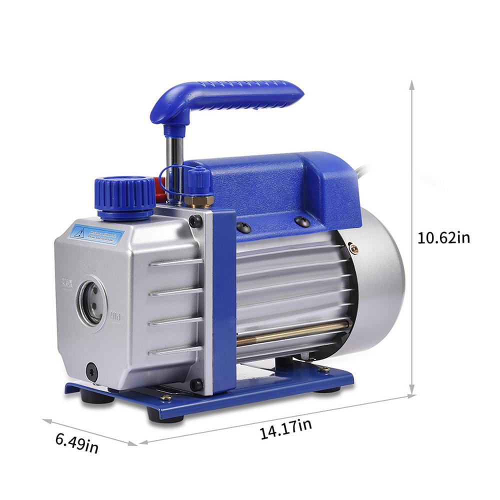 Gonipol Air Vacuum Pump 1 Stage Air Conditioning Vacuum Pump 1/4 Flare Inlet Port Rotary Vane HVAC Vacuum Pump Air Conditioning Vacuum Pump consistent