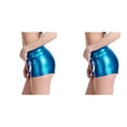 thumbnail image 1 of (Lot de 2) Rinsvye Robe Courte Imitation Unie pour Femmes Pantalon en Cuir Sexy Manches Courtes Pull pour Femmes Pantalon Court Slim, 1 of 5