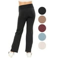 thumbnail image 3 of Stretch Is Comfort Girl's High Waist Ultra Flex Bootcut Yoga Pants | Child  6 -12, 3 of 6
