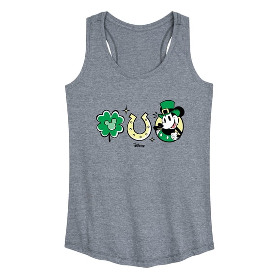 Disney - Mickey St Patricks Icons - Women's Racerback Tank Top