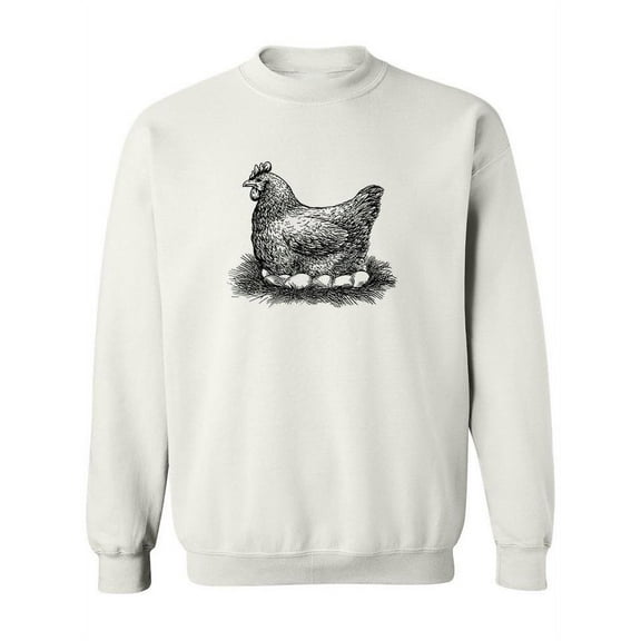 Chicken And Eggs  Sweatshirt Women -Image by Shutterstock, Female Small