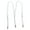 White, variant on Unisex Slim Womens Elastic Y-Back Adjustable Suspenders Clip On