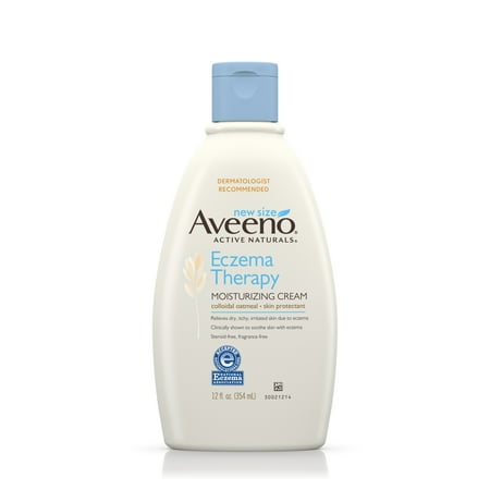 Aveeno Eczema Therapy Moisturizing Cream Relieves Irritated Skin, 12 Oz - Walmart.com