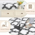 thumbnail image 5 of Lochas Shag Area Rug Geometric Plush Fluffy Rugs Soft Moroccan Carpet for Bedroom Living Room Floor Mat Home Decor,3x5ft,White, 5 of 5