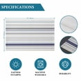 thumbnail image 6 of Gray Stripe Placemats Set of 4, Modern Abstract Art Navy Blue Striped Rustic Placemats for Dining Table, Place Mats for Kitchen Tabletop, Waterproof Wipeable Dining Table Mats Set, 6 of 9