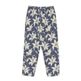 thumbnail image 5 of Balery Lilies Flowers print Women's Pajama Pants,Ultra Lightweight Pjs,Lounge Pant-Small, 5 of 9