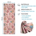 thumbnail image 2 of Princess Mushroom Castle Pattern Hot Yoga Mat Towel Non Slip for Hot Yoga - Quick-Drying Yoga Mat Cover with 4 Corner Pockets with Travel Bag - Hot Yoga Towel Non Slip 74"x26", 2 of 6