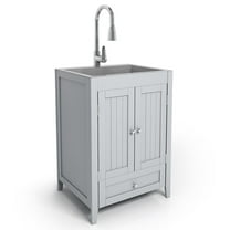 Ktaxon Gray Stainless Steel 72.6 lb Utility Sink