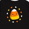 thumbnail image 4 of Inktastic Cute Halloween Candy Corn Boys or Girls Long Sleeve Toddler T-Shirt, 4 of 5