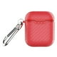thumbnail image 1 of Seitruly Estuche para auriculares Fibra de carbono Auriculares Bluetooth Funda protectora de silicona Reemplazo para 1 2 Cables de audio/vídeo Rojo, 1 of 8