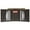 Brown, variant on Genuine Leather Trifold W/Removable ID Holder Mens Wallet 2955