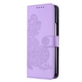 thumbnail image 6 of Wallet Case for Samsung Galaxy Z Fold 5, PU Leather Flip Protective Phone Case Card Slots Holder Pocket Emboss Flower Stand Magnetic Book Case for Samsung Galaxy Z Fold 5 - Purple, 6 of 7