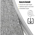 thumbnail image 4 of Carpet Edge Binding Trim, Self Adhesive Grey Floor Transition Strip/Rugs Edging Bar for Indoor Doormat Protect, Flexible PVC Seal Molding for Robot Vacuum Cleaner (100cm (3.3ft)), 4 of 7