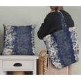 thumbnail image 5 of Soimoi Blue Velvet Fabric Grandiflora Roses Floral Fabric Prints by Yard 60 Inch Wide, 5 of 5