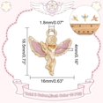 thumbnail image 2 of 30Pcs 3 Colors Angel Pendants Enamel Angel Charms Fairy Angel Wings Dangle Pendants with Loop Design Angel Hanging Charms for DIY Crafting Supplies Mixed Color, 2 of 6