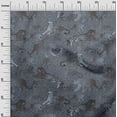 thumbnail image 3 of oneOone Cotton Cambric Grayish Blue Fabric Animal Craft Projects Decor Fabric Printed By The Yard 42 Inch Wide, 3 of 4
