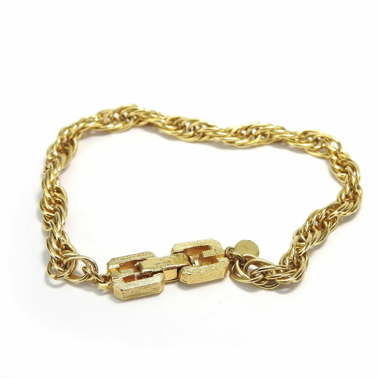 Pre-Owned Givenchy bracelet metal gold chain plated women's (Good