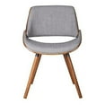 U.S. Pride Furniture Bucket Seat Dining Chair with Splayed Legs