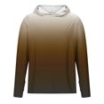 thumbnail image 4 of Leesechin Men's UPF 50+ Hoodie Shirts Rash Guard Long Sleeve Sun Protection SPF Swim Shirt UV for Running Hiking Fishing, 4 of 5