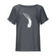 thumbnail image 5 of Blusa de manga corta con estampado de cuello redondo de algodón y cáñamo para mujer OAVQHLG3B Store  lin121212, 5 of 5