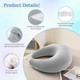 thumbnail image 5 of CJC Gaming Pillow Arm Support Pillow for Back & Arms, U-Shaped Lap Pillow for Adults Gaming, Reading, Working (Gray), 5 of 10