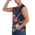 thumbnail image 2 of Disketp Colorful Flower Peacock Sleeveless Tshirts for Men, Muscle Shirts for Men Dry Fit Tank Top-XX-Large, 2 of 5