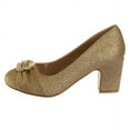 thumbnail image 3 of Badgley Mischka Girls Heel Dress Shoes. (Little Kids Big Kids), Rose Gold, 6, 3 of 7