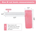 thumbnail image 5 of Cat Boots,paw Covers Anti-Scratch Cat Foot Covers for Cats Adjustable Mesh Cat Claw Protectors Non-Slip Breathablesuitable for Family Pet Cat Bathing and Nail Cutting (4 Pieces) (m, Pink), 5 of 14