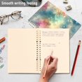 thumbnail image 2 of Galaxy Shiny Starry Sky Spiral Journal Notebook College Ruled Notebook 8.3" x 5.7" A5 Lined Thick Paper Page, 2 of 6