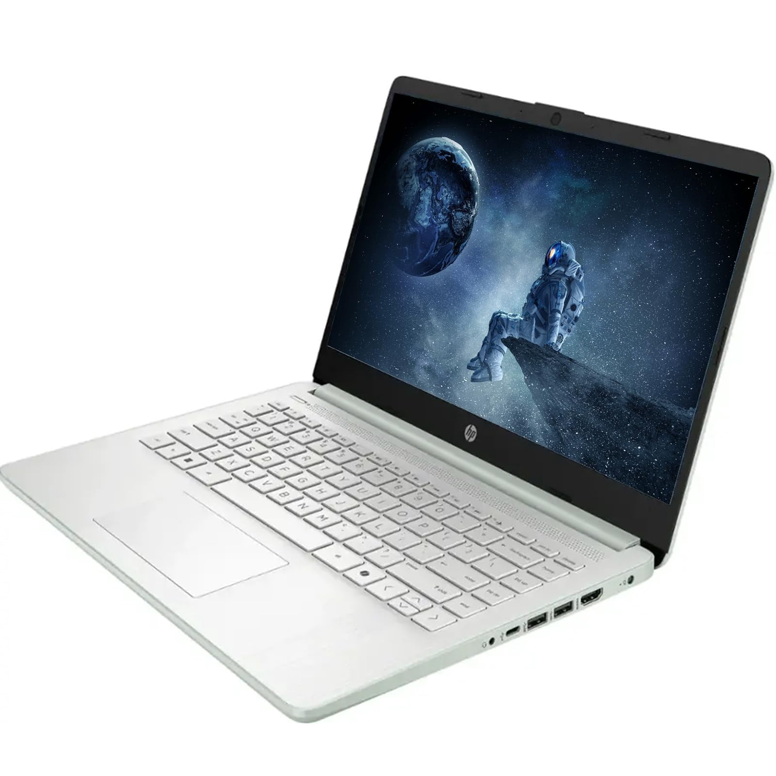 HP 14" HD Student Business Laptop, Intel Quad-Core N150, 8GB RAM, 128GB UFS, 1 Year Office 365, Slim Design, Webcam, HDMI, Bluetooth, WiFi, Win 11 S, Willow Green