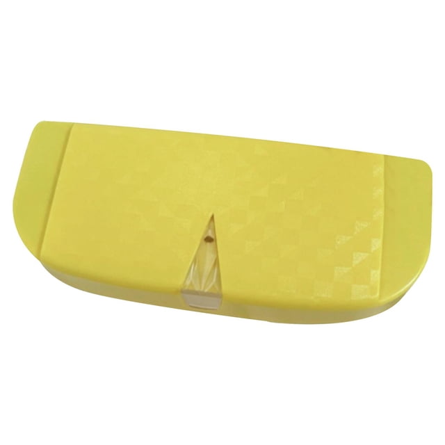 Caja para gafas de sol para coche, organizador de gafas, accesorios de fácil instalación Amarillo
