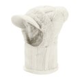 thumbnail image 4 of Bibifish Womens Knit Brim Beanie Hat With Fleece Lined Ear Flaps Pom Pom Top Warm Cozy Stretchy Hat One Piece Winter Cozy Hats For Outdoor Cycling, 4 of 4