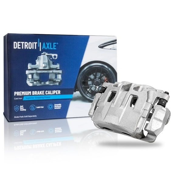 Detroit Axle - Front Left Brake Caliper w/Bracket Replacement for 2010 2011 2012 2013 2014 2015 2016 Cadillac SRX