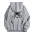 thumbnail image 3 of WILLBEST Sudadera con Capucha Informal con Estampado De Ángel De Invierno, Sudadera con Forro Suave y Bolsillo Frontal para Exteriores, Ropa De Calle Cómoda XGrande, 3 of 3