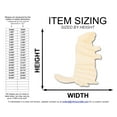 thumbnail image 2 of Unfinished Wood Standing Groundhog Shape | Groundhog Day | DIY Craft Cutout 6" / 1/4", 2 of 3